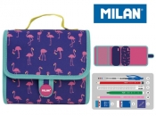 Multipiórnik MILAN z 2 piórnikami FLAMING