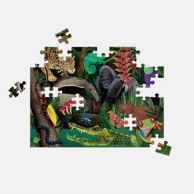 Mudpuppy, Puzzle dwustronne 100: Las deszczowy (MP76779)