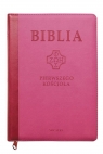 Biblia pierwszego Kościoła różowa z paginatorami praca zbiorowa