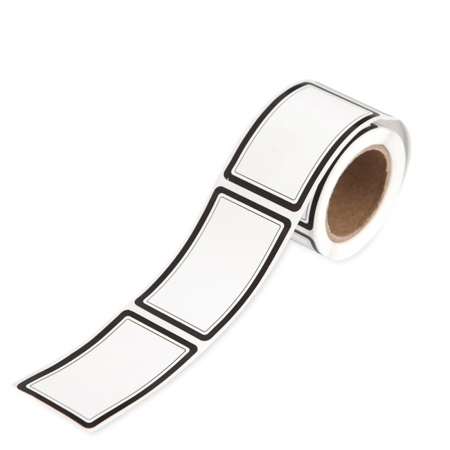 Naklejki na rolce etykiety 2,5x4cm 100szt