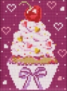  Diamentowa mozaika - Apetyczny tort 15x20cm