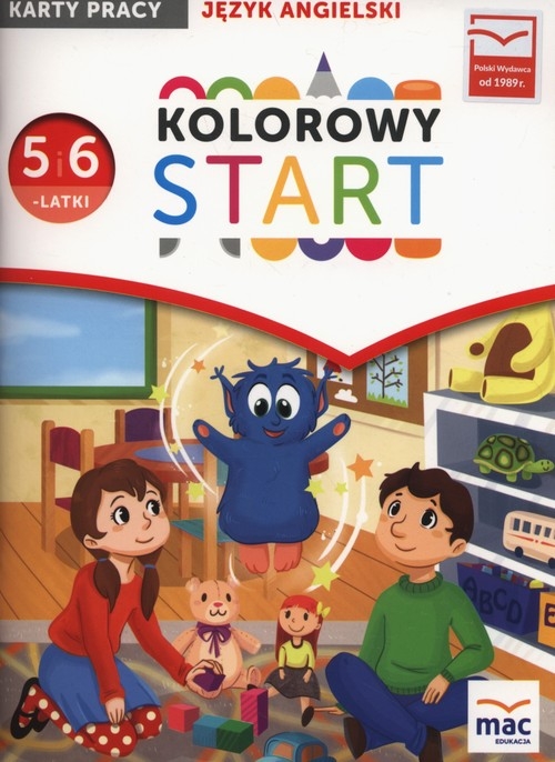 Kolorowy start 5 i 6 - latki Język angielski Karty pracy