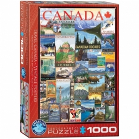 Puzzle 1000 Stare plakaty, Kanada