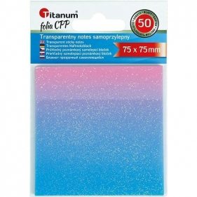 Notes samoprzylepny transparentny 75x75mm 50K