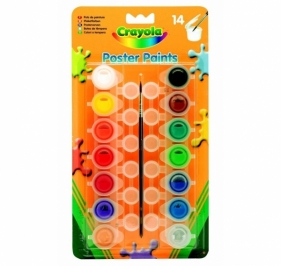 Crayola Farby plakatowe 14 kolorów (Uszkodzone opakowanie) (3978)