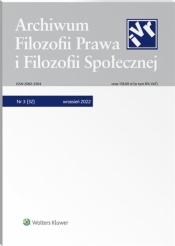 Archiwum Filozofii Prawa i Filozofii.. 3/2022 (32) - Praca zbiorowa
