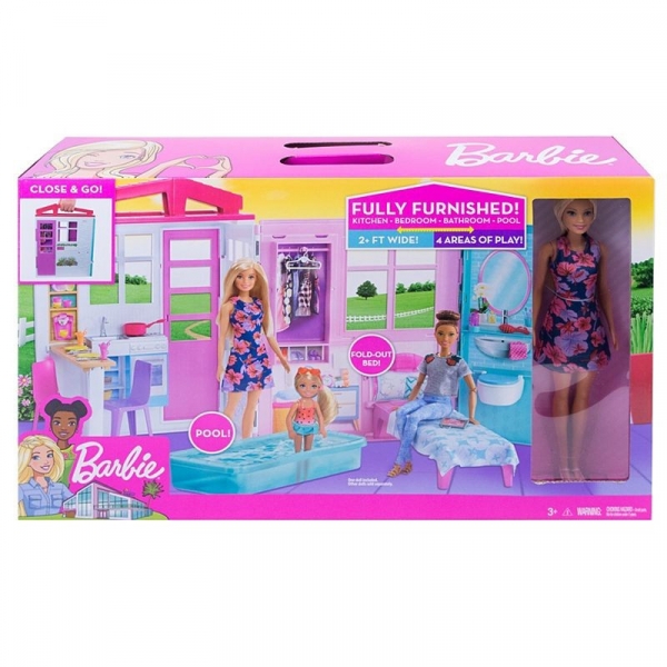 Lalka Barbie Przytulny Domek (FXG55)