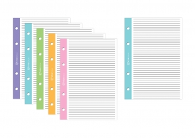 Wkład A4/50k linia, kolorowy margines