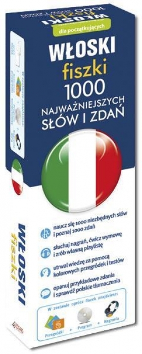 Włoski fiszki 1000 najważniejszych słów i zdań + CD-ROM - Opracowanie zbiorowe