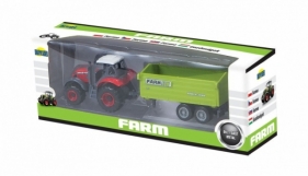 Traktor z przyczepą w pudełku (02478)