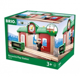 Brio Trains & Vehicles: Stacja kolejowa z nagrywarką (63357800)