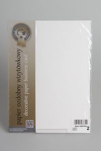 Papier wizytówkowy A4 20arkuszy 240g/m2 biała kratka