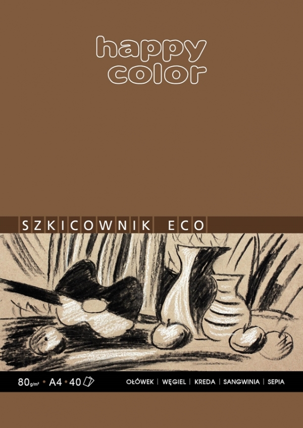 Blok szkicowy Happy Color ECO, A3, 40 arkuszy (HA 3708 3040-A40)