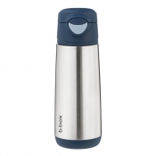 Butelka termiczna z ustnikiem sportowym 500 ml, Midnight, b.box