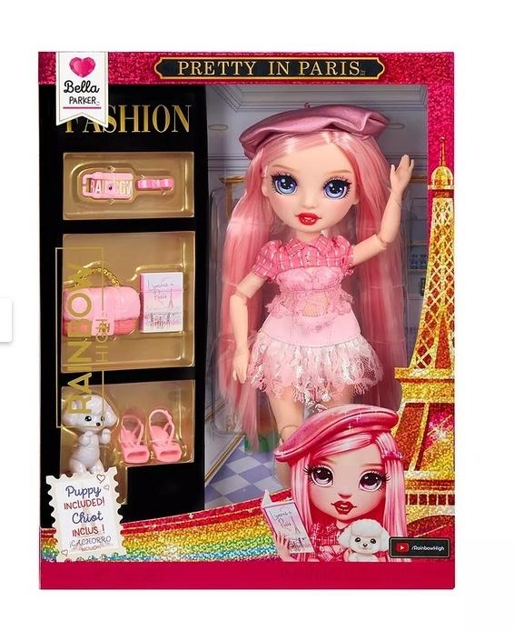 <img src='https://webimage.pl/pics/781/8/d0035051248781.jpg' style='height:440px' /> Rainbow High Pretty in Paris Fashion Doll - Bella