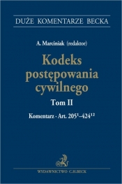Kodeks postępowania cywilnego Tom II Komentarz do art. 205(1)-424(12)