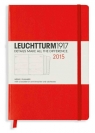 Kalendarz 2015 Medium Leuchtturm1917 tygodniowy czerwony