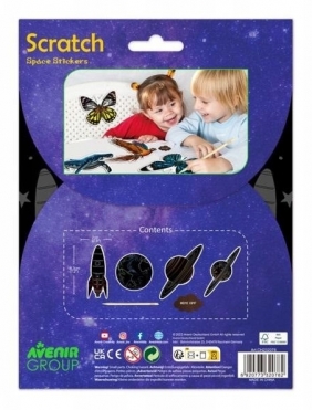 Naklejki do wydrapywania - Kosmos (CH232078)