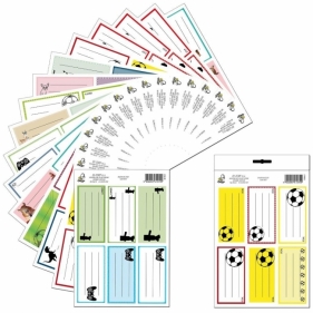 Naklejki na zeszyt Chłopcy 3szt