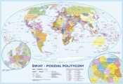 Podkład szkolny na biurko A2 Mapa Świata