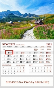 Kalendarz ścienny 2021 - Hala Gąsienicowa