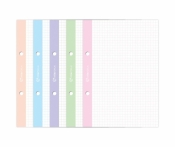 Wkład do segregatora A5/50K kratka kol. m (10szt)