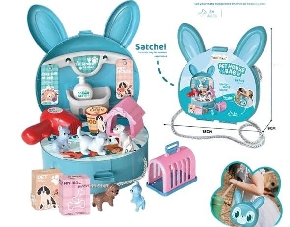 Torebka królik z akcesoriami