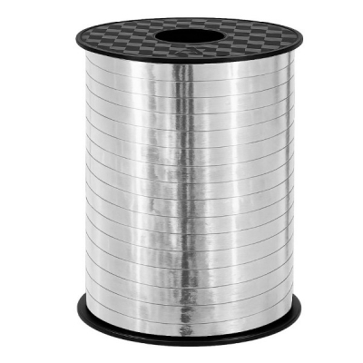 Tasiemka wstążka metaliczna srebrna