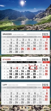 Kalendarz 2026 trójdzielny płaska główka - Staw