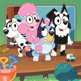 Ravensburger, Puzzle 3x49: Bluey i przyjaciele (12004378)