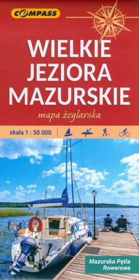 Wielkie jeziora mazurskie Mapa żeglarska 1:50 000