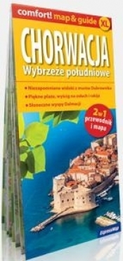 Chorwacja. Wybrzeże południowe 2 w 1 przewodnik i mapa - Opracowanie zbiorowe