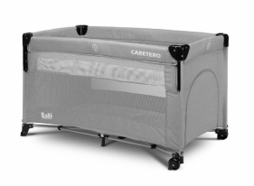 Łóżeczko turystyczne Esti opuszczany bok szare