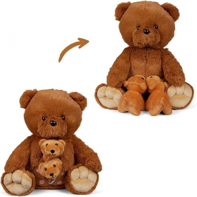 Mama miś z 2 młodymi misiami