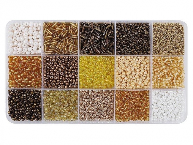 Koraliki DIY odcienie brązowe