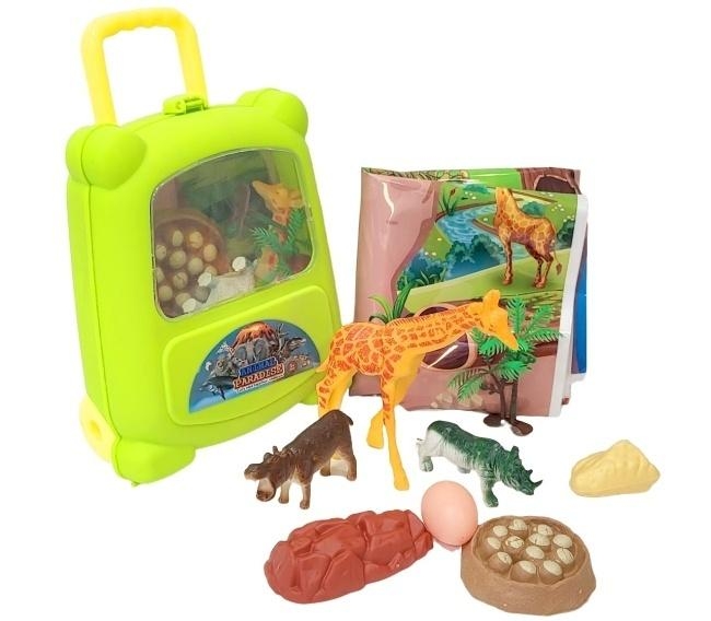 <img src='https://webimage.pl/pics/783/4/d5900368584783.jpg' style='height:440px' /> Zestaw dzikich zwierząt w walizce z matą