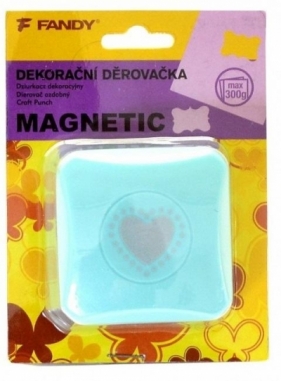 Dziurkacz ozdobny magnetyczny 25mm serce