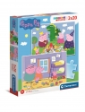 Puzzle SuperColor 2x20: Świnka Peppa (24778)Wiek: 3+
