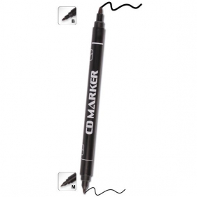 Marker do CD Cresco dwustronny B/M - czarny (78856)