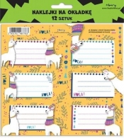 Naklejki na zeszyty - Lamy (12szt)