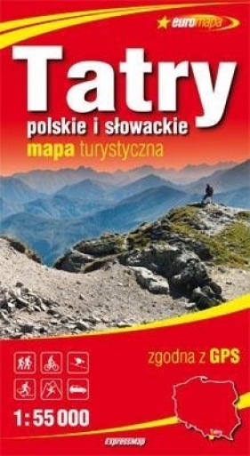 Tatry polskie i słowackie 1:55 000 papierowa mapa turystyczna