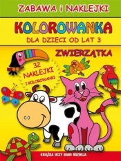 Kolorowanka dla dzieci od lat 3 Zwierzątka - Beata Guzowska