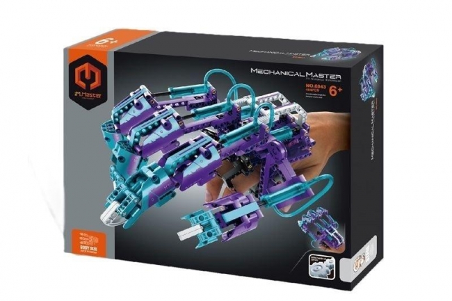 Klocki Bioniczna dłoń fiolet 484el