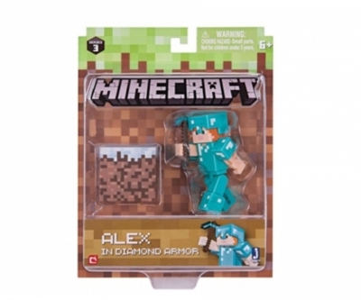 Minecraft figurka Alex w diamentowej zbroi