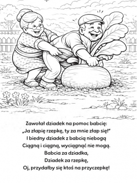 Maluj i czytaj. Wiersze dla smyka. Rzepka - Julian Tuwim