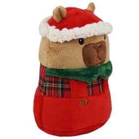 Maskotka - świąteczna kapibara, 15 cm