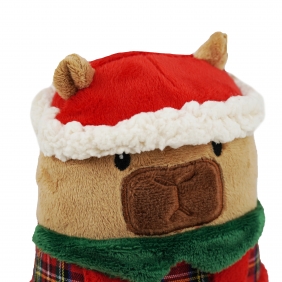 Maskotka - świąteczna kapibara, 15 cm