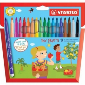 Flamastry Trio Frutti 18 kolorów STABILO