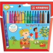 Flamastry Trio Frutti 18 kolorów STABILO
