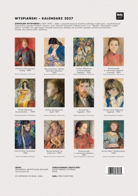 Kalendarz 2027 Stanisław Wyspiański A3 wzór 1 - Edyta Niemiec-Szywała
